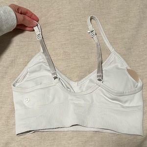 White Lulu Sports Bra